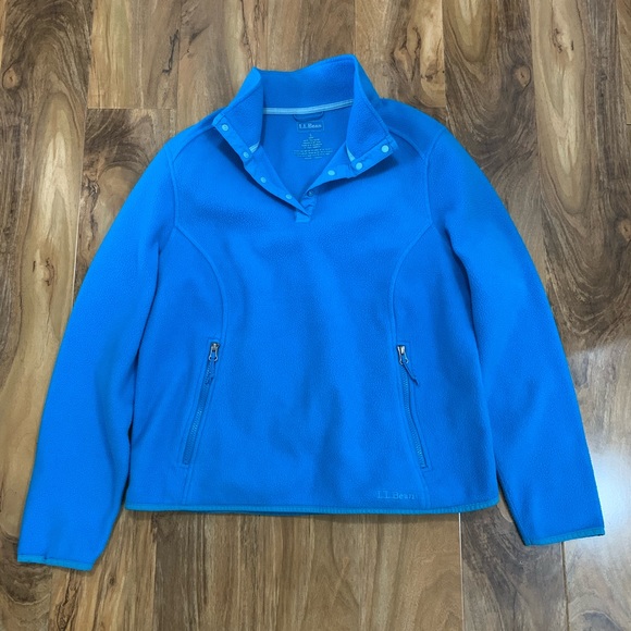 L.L. Bean Sweaters - L.L. Bean Fleece Button Pullover